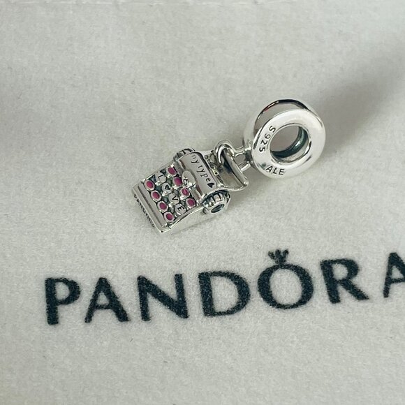 Pandora Typewriter Dangle Charm - Picture 4 of 5